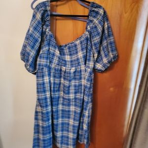 SHEIN plaid grunge dress